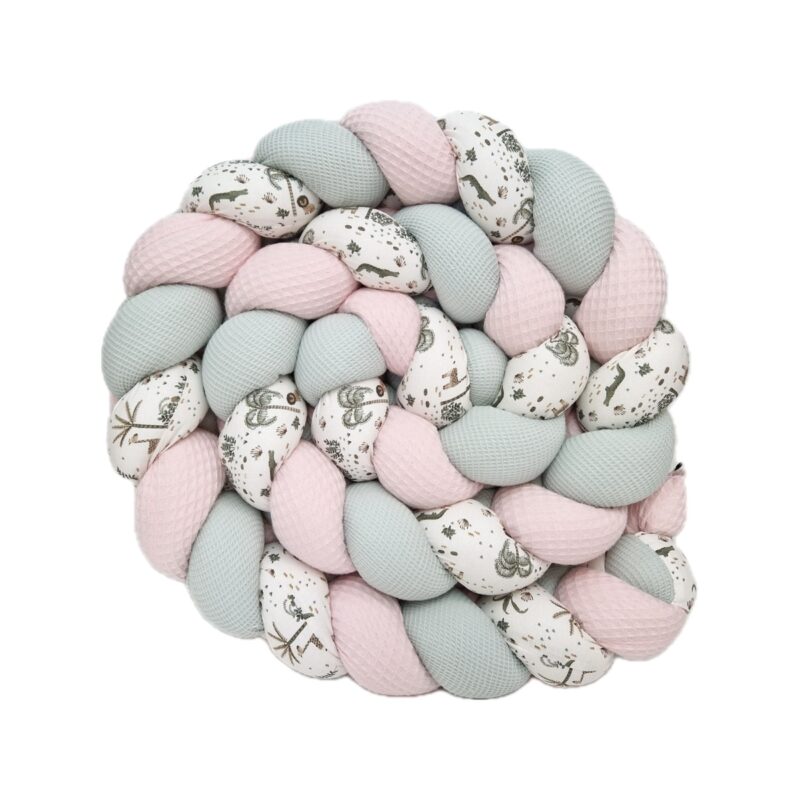 Tresse de lit – Jungle girly – Tour de lit tressé