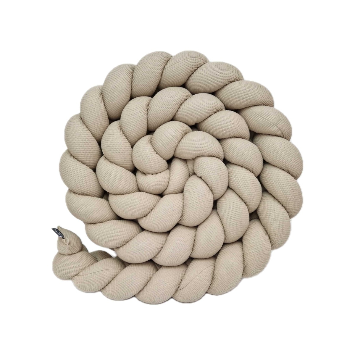 Tresse de lit – Cappuccino unie – Tour de lit tressé