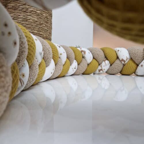 Tresse de lit moutarde