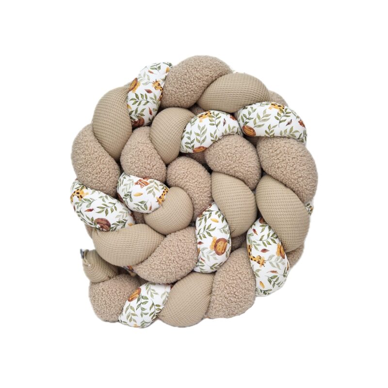 Tresse de lit – Safari ourson – Tour de lit tressé