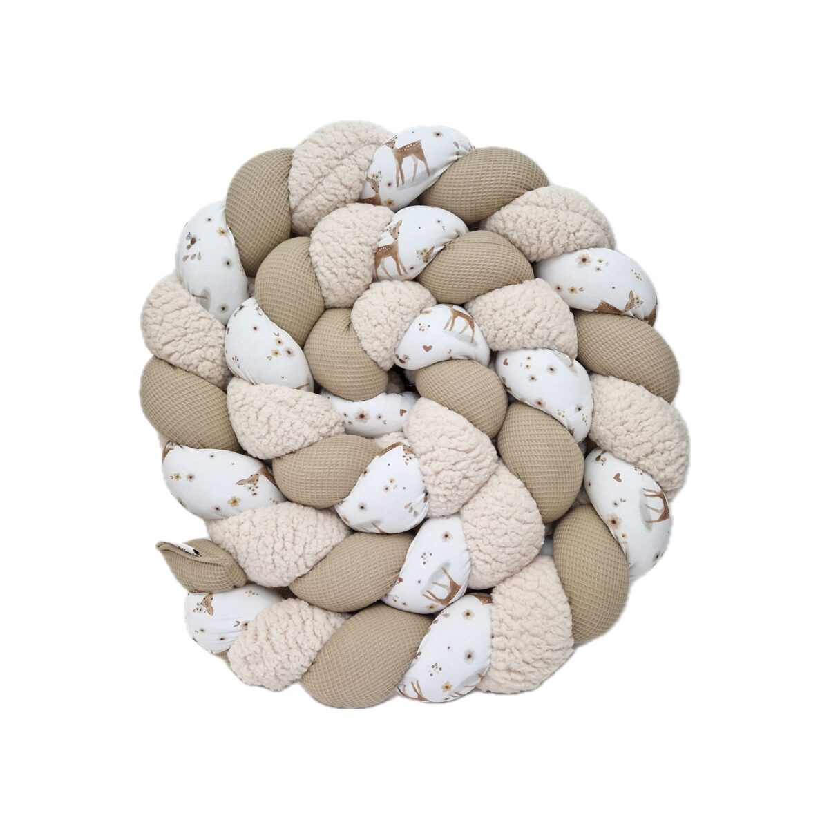 Tresse de lit – Bambi et sherpa – Tour de lit tressé