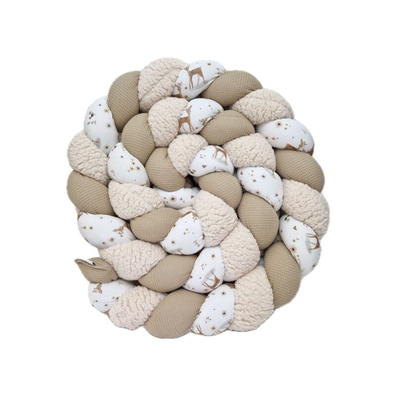 Tresse de lit – Bambi et sherpa – Tour de lit tressé