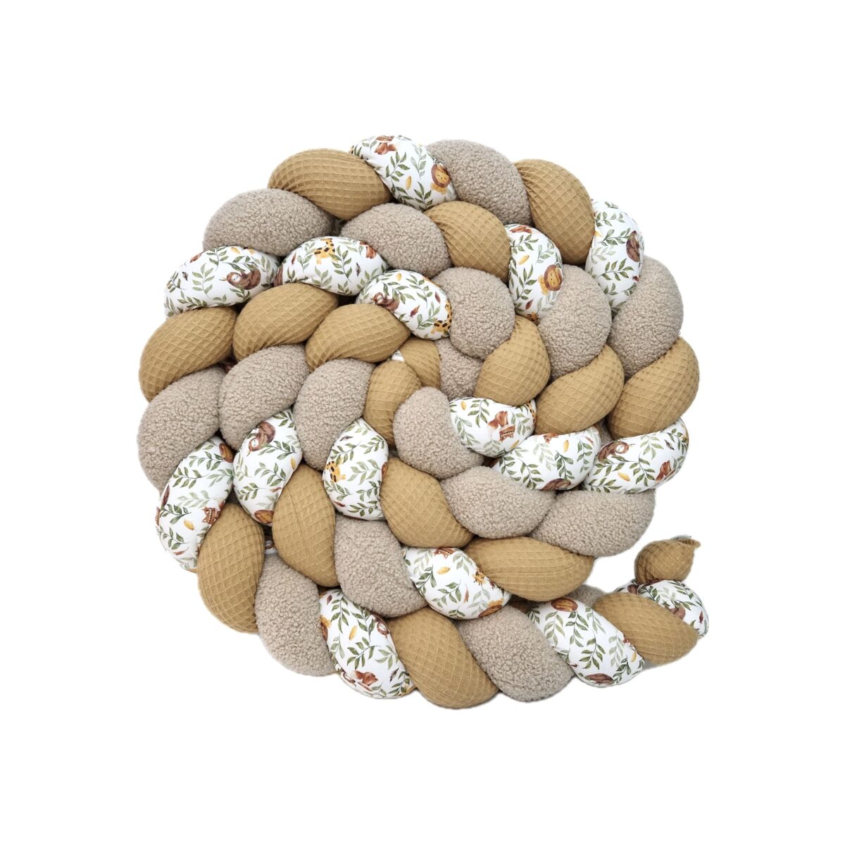 Tresse de lit – Teddy ourson et safari – Tour de lit tressé