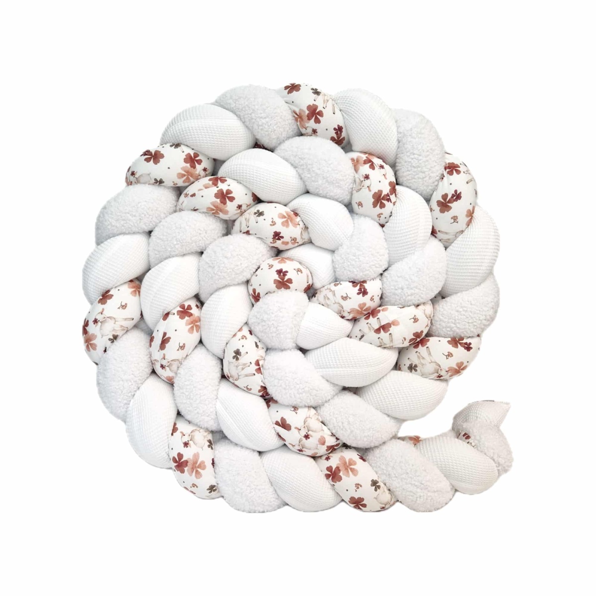 Tresse de lit – Blanche brebis – Tour de lit tressé