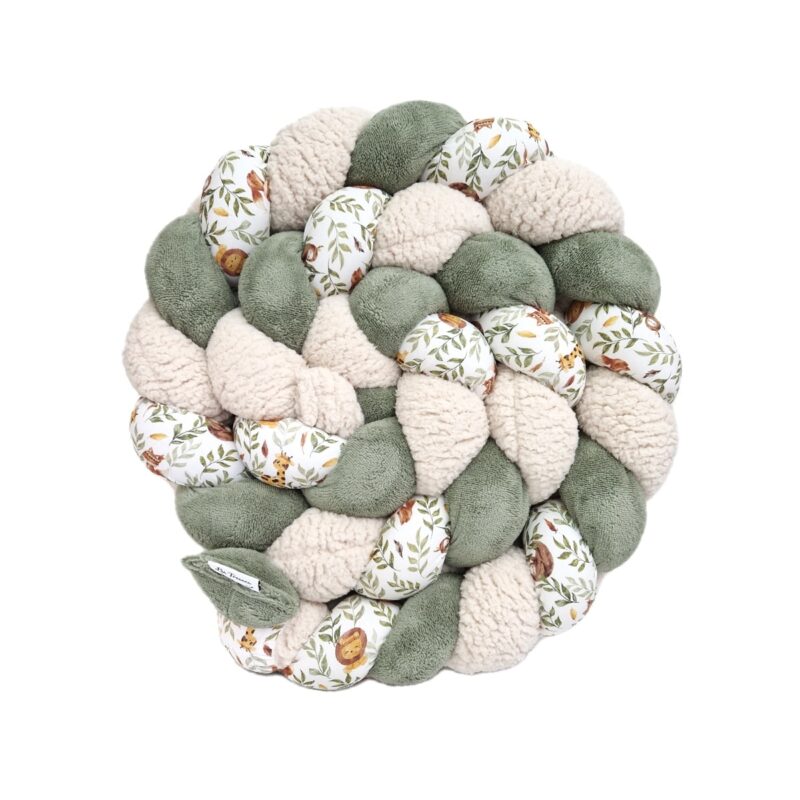 Tresse de lit – Safari romarin – Tour de lit tressé