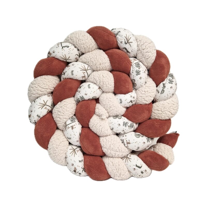 Tresse de lit – Terracotta et jungle – Tour de lit tressé
