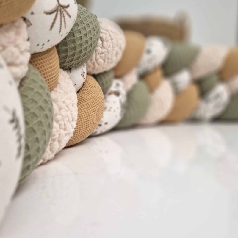 Tresse de lit – Jungle camouflage 4 brins – Tour de lit bébé 4 brins