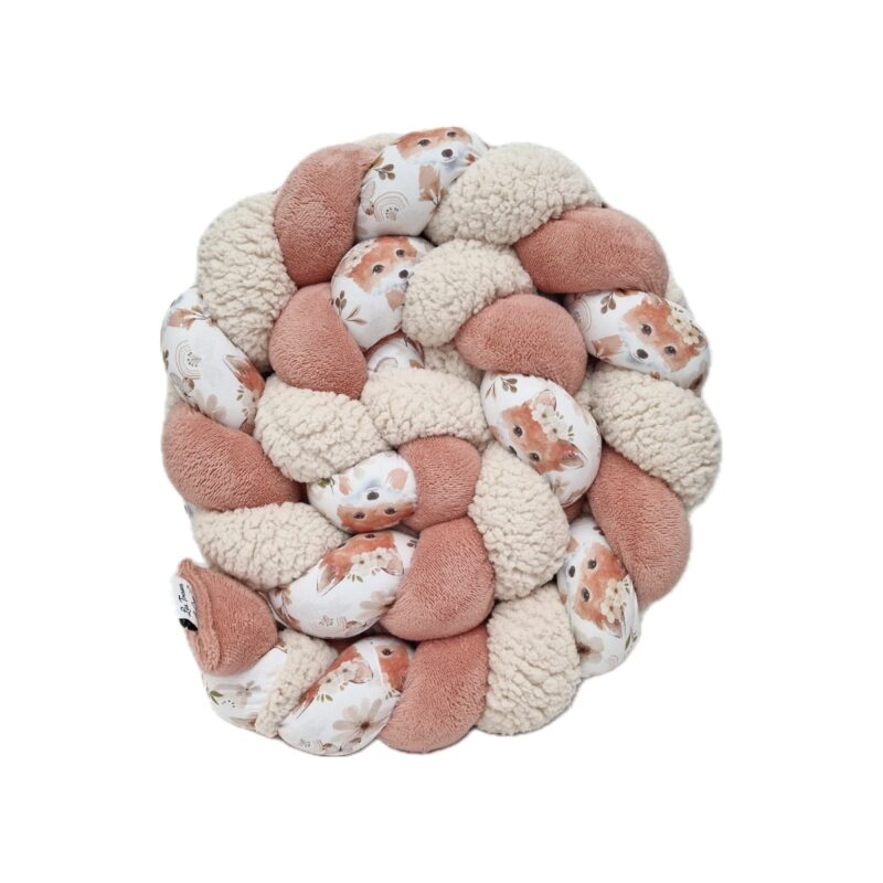 Tresse de lit – Renard saumon – Tour de lit tressé