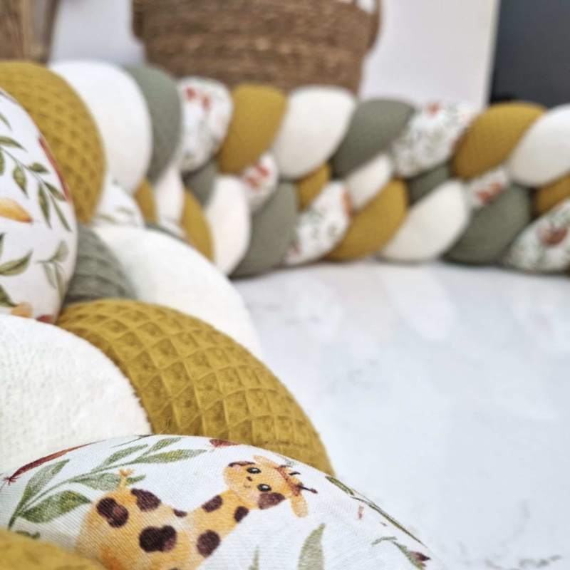 Tresse de lit – Safari 4 brins – Tour de lit bébé 4 brins
