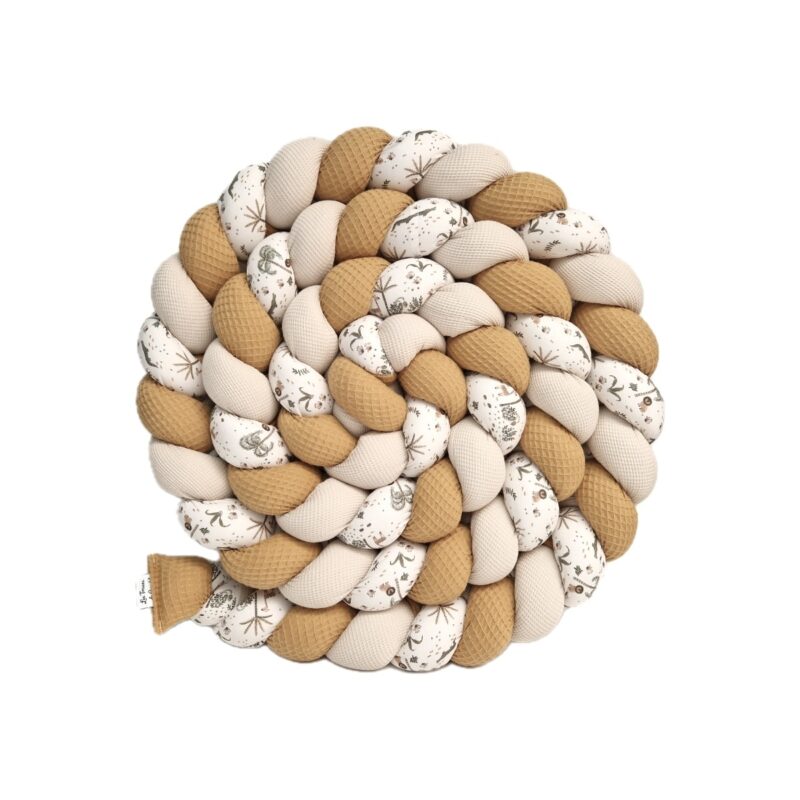 Tresse de lit – Jungle camel – Tour de lit tressé