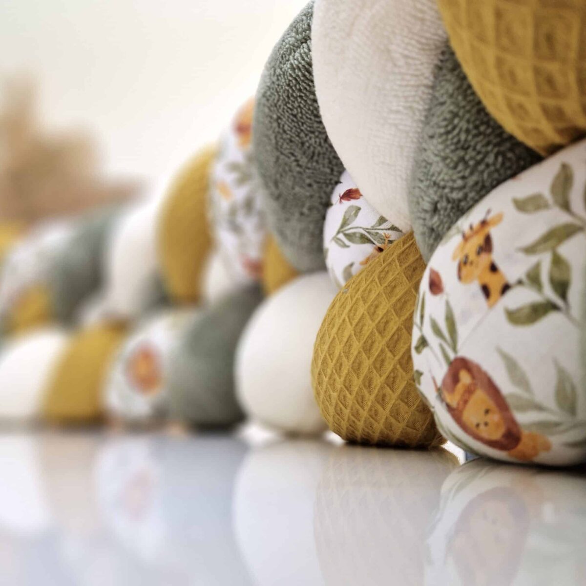 Tresse de lit – Doudou safari – Tour de lit bébé 4 brins