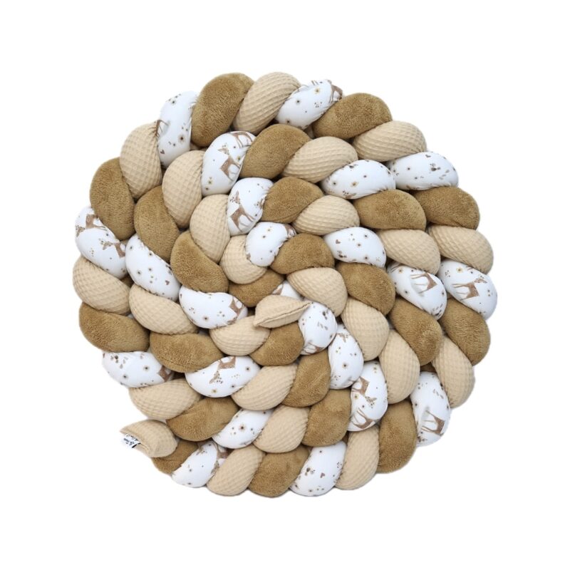 Tresse de lit – Camel et bambi – Tour de lit tressé