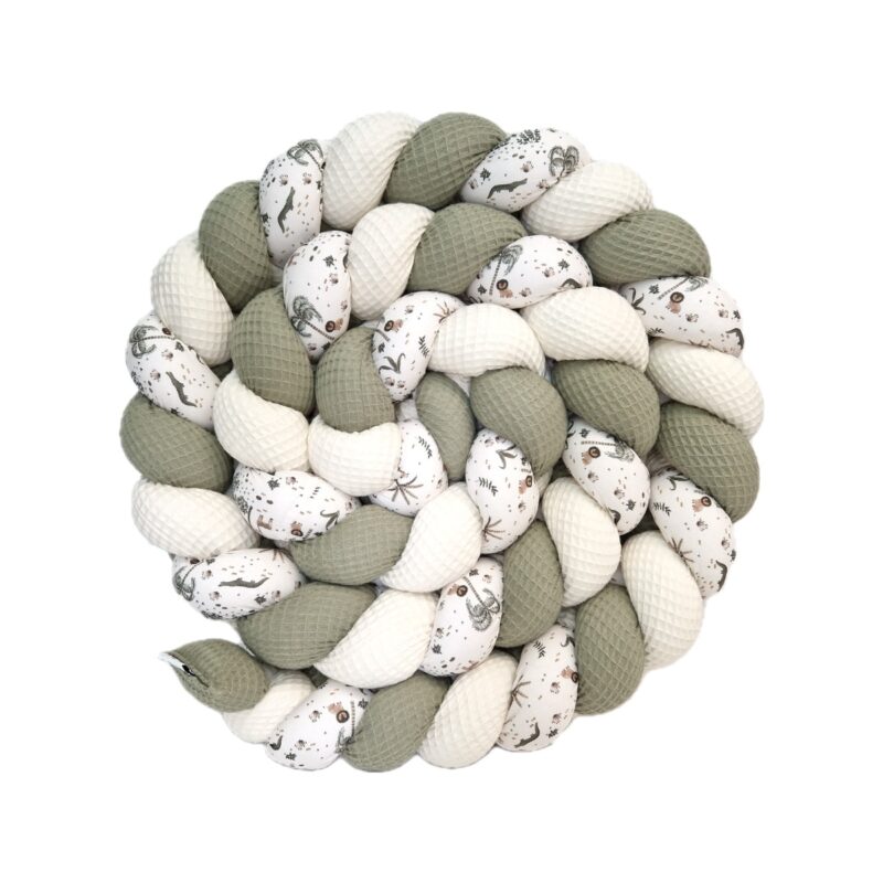 Tresse de lit – Jungle kaki – Tour de lit tressé