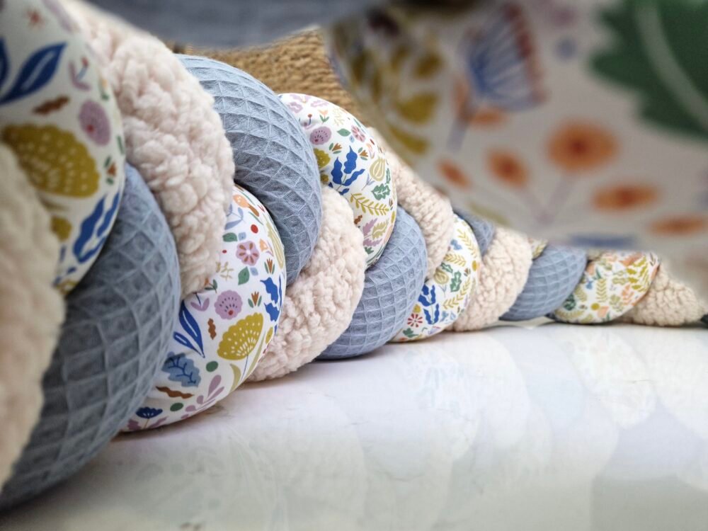 Tresse de lit bleue
