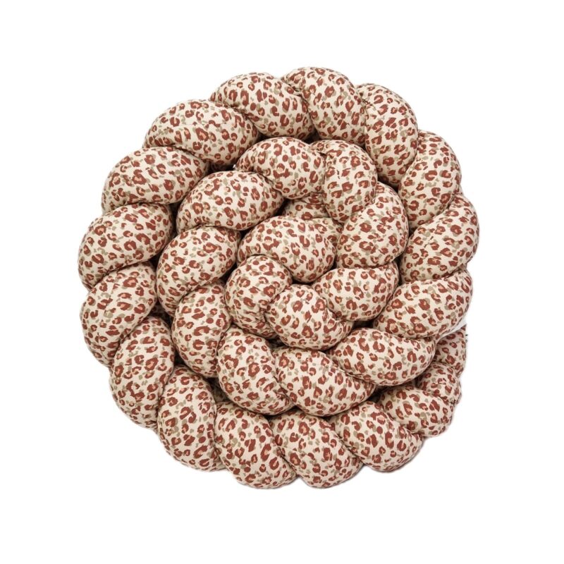 Tresse de lit – Léopard – Tour de lit tressé épais