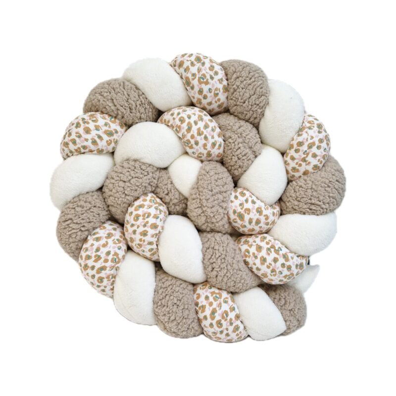 Tresse de lit – Léopard ourson – Tour de lit tressé