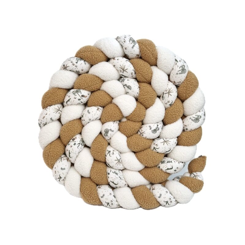 Tresse de lit – 2 teddy et jungle – Réducteur de lit tresse