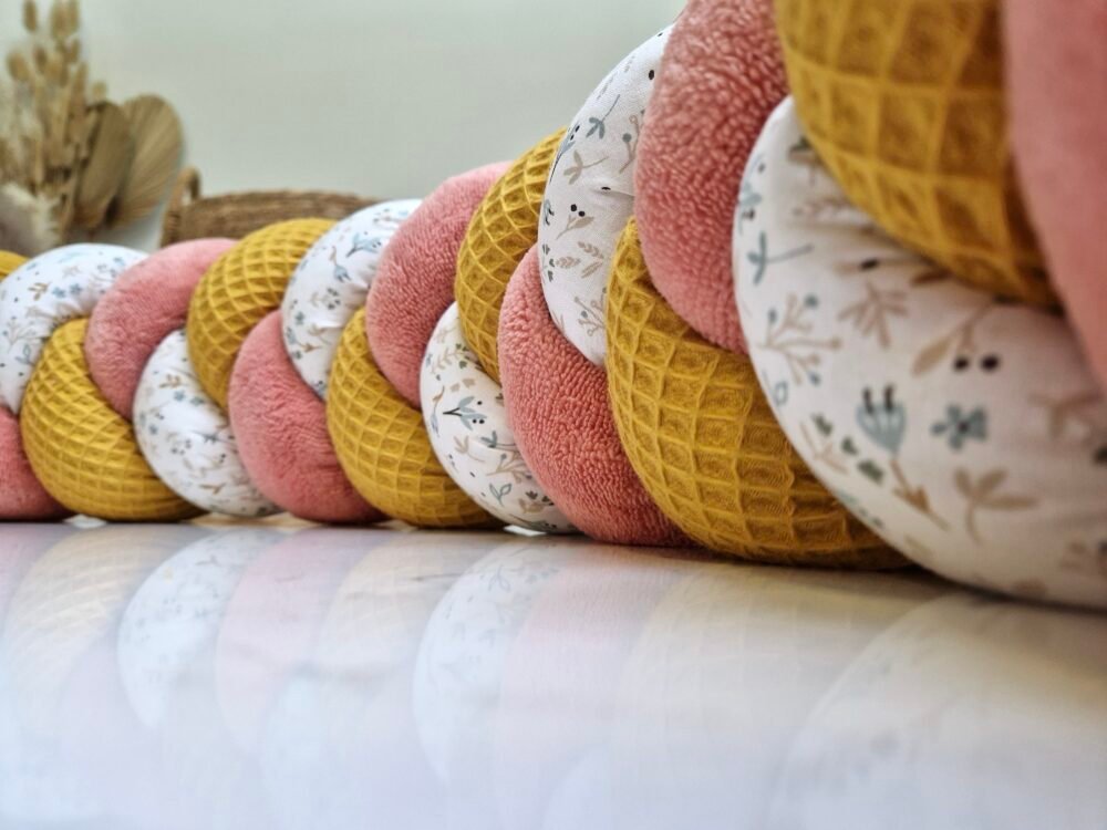 tresse de lit rose