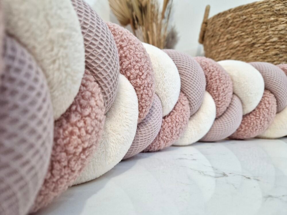 tresse de lit rose