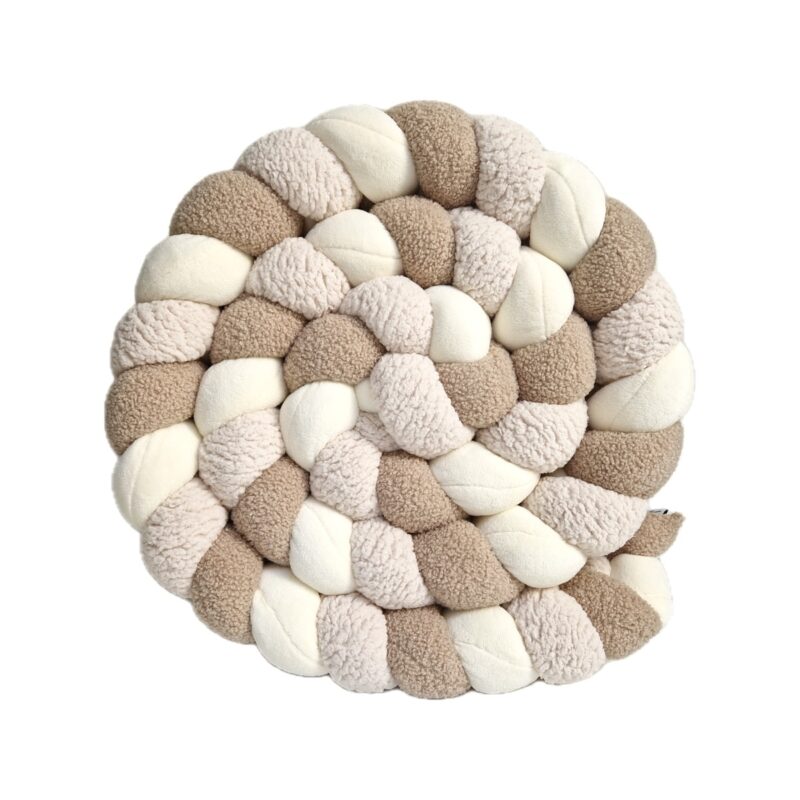 Tresse de lit – Teddy et sherpa – Tour de lit tressé