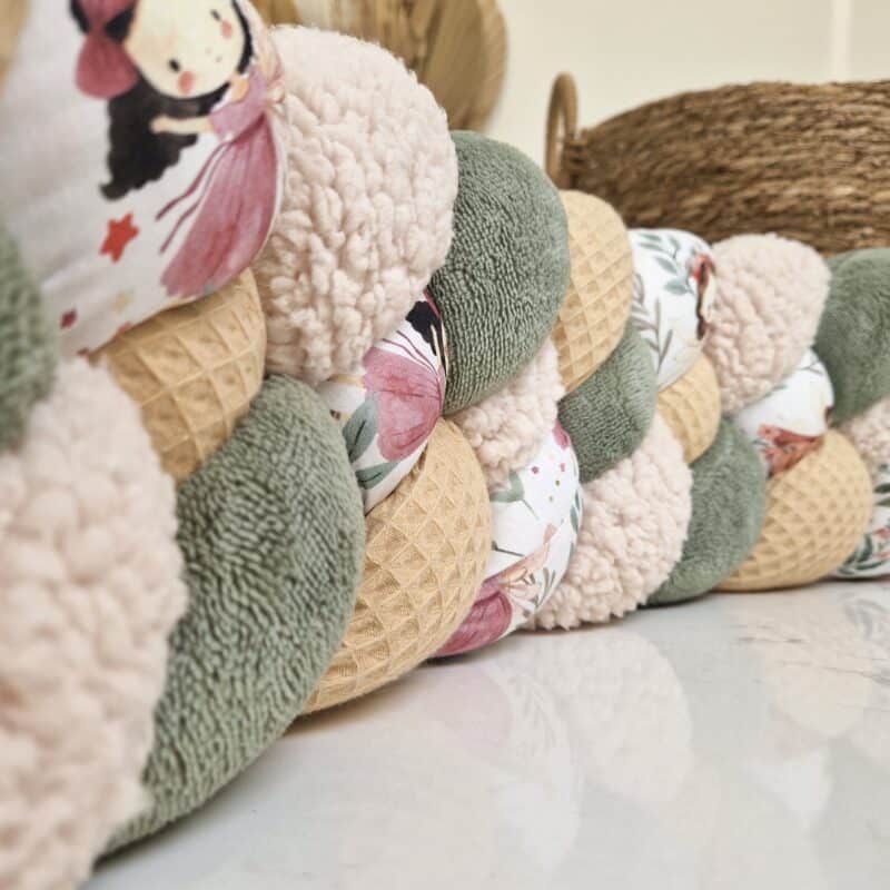 Tresse de lit 4 brins – Romarin et Clochette – Tresse de lit premium