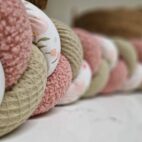 tresse de lit rose