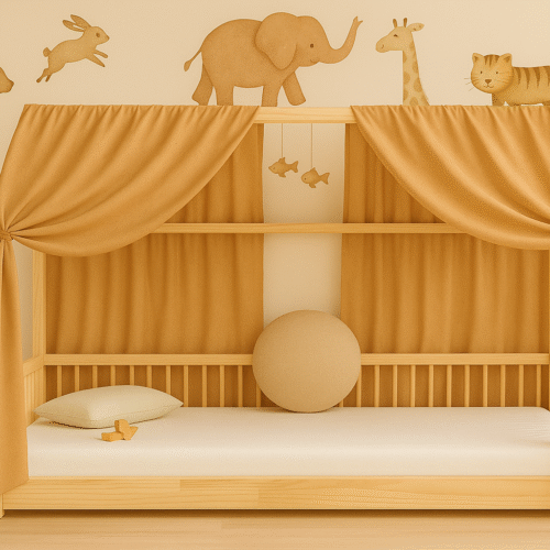 Ciel de lit cabane camel