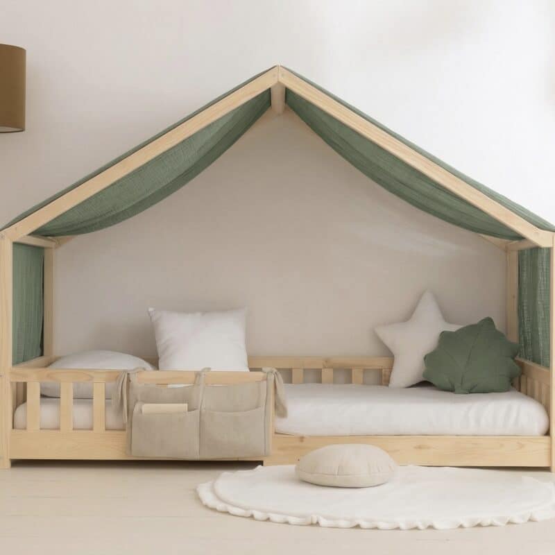 Toile de lit cabane – kaki