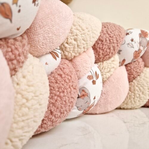 Tresse tour de lit rose