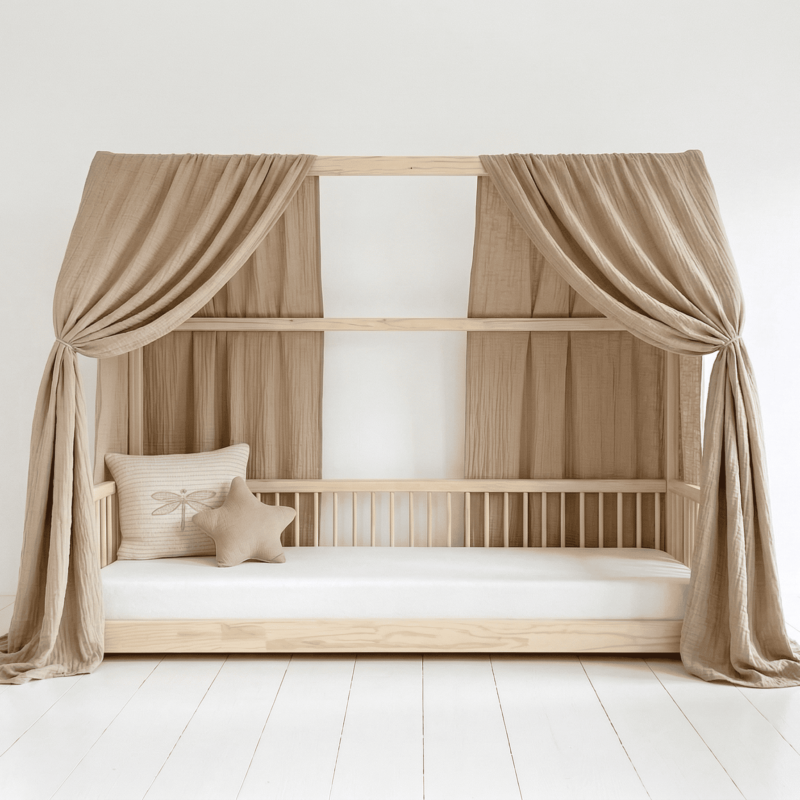 Ciel de lit cabane – cappuccino