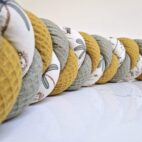 Tour de lit tresse kaki