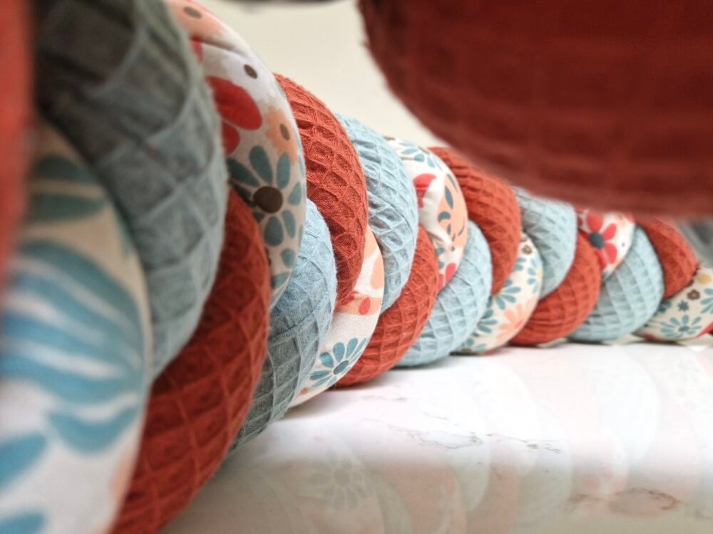 Tresse tour de lit terracotta