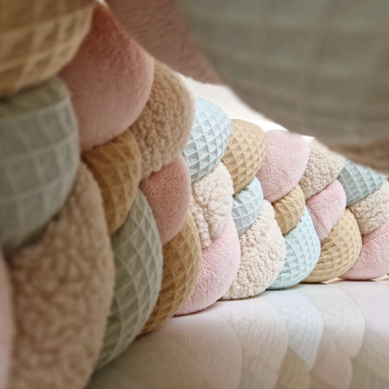 Tresse de lit 4 brins – La pastel – Tresse de lit premium