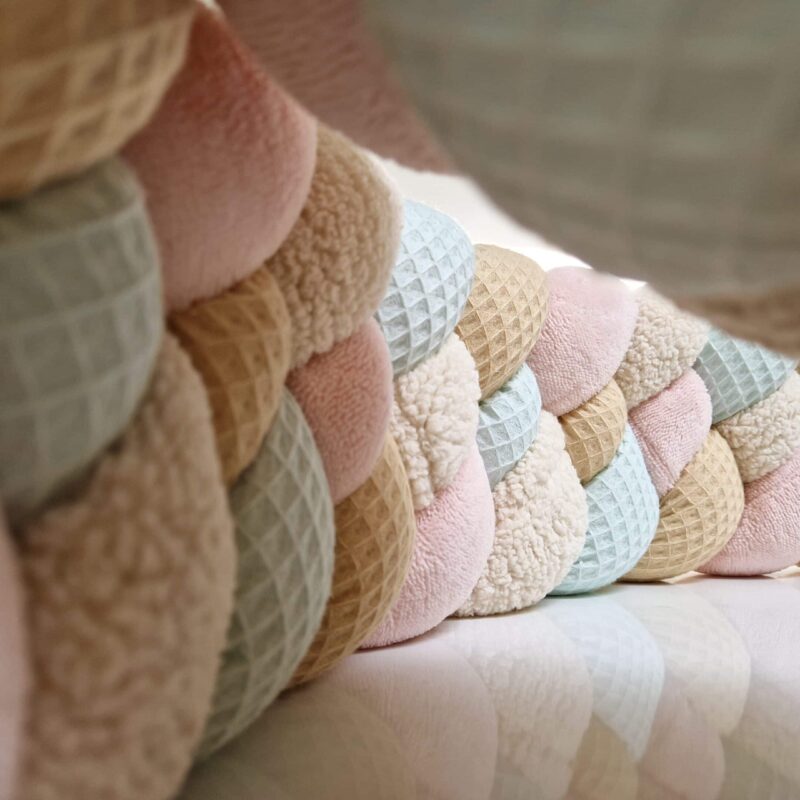 Tresse de lit 4 brins – La pastel – Tresse de lit premium
