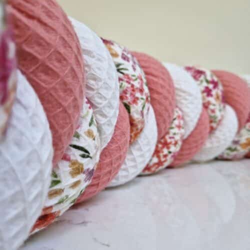 Tresse tour de lit rose corail
