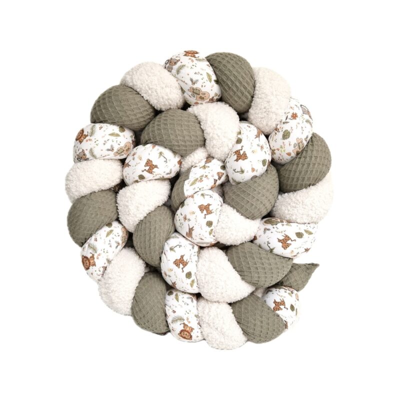 Tresse de lit – New jungle kaki  – Tour de lit tressé