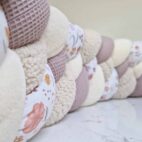 Tour de lit tresse fleuri