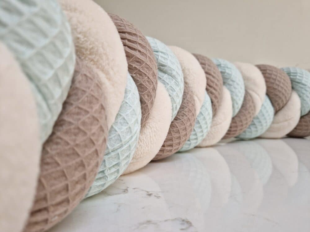 tresse-tour-de-lit_9937 Tresse de lit vert d'eau