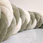 Contour de lit tresse kaki