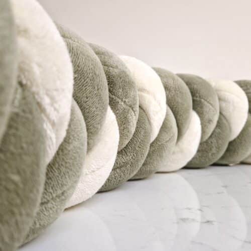 Contour de lit tresse verte
