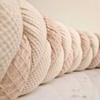 tour de lit tressé beige