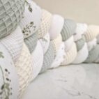 tour de lit tressé écru