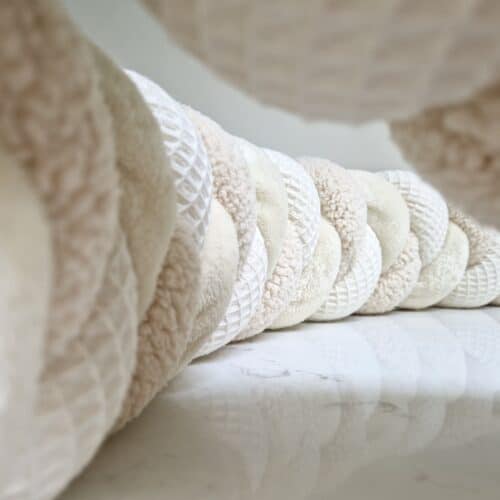 Tresse de lit creme