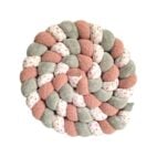 Tresse de lit vert de gris
