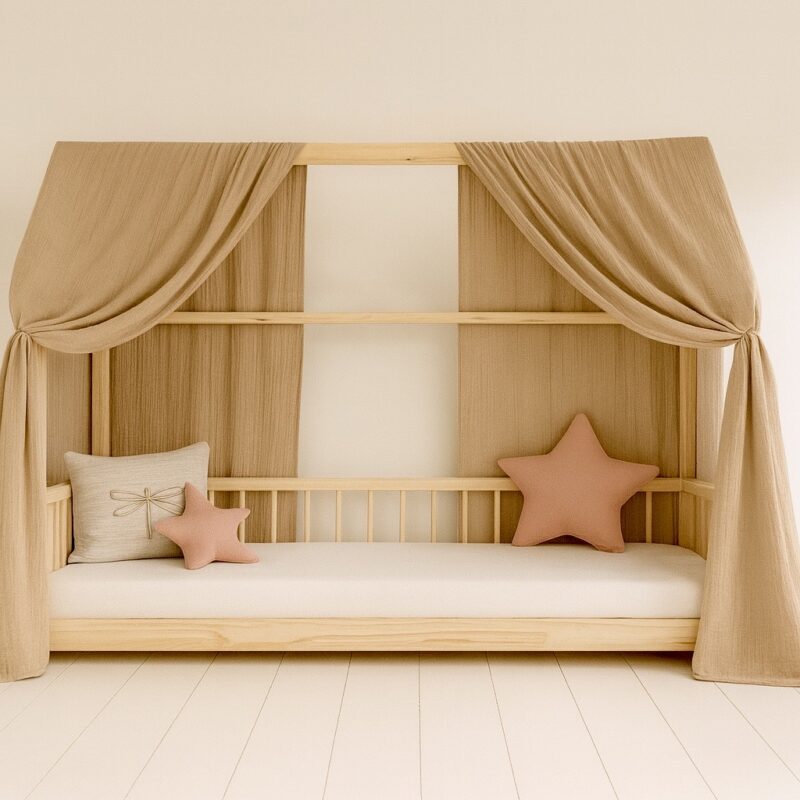 Ciel de lit cabane – cappuccino