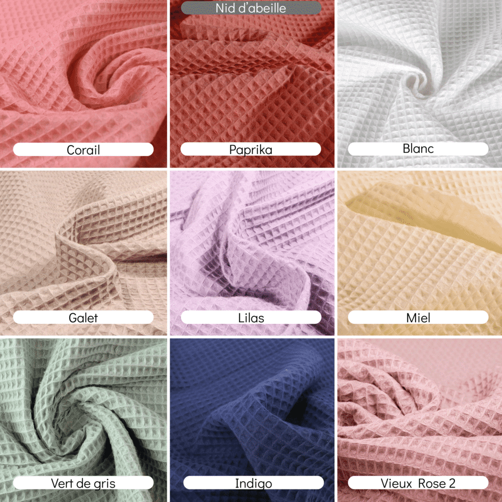 Tissu-sur-mesure-2 Tissus nid d'abeille