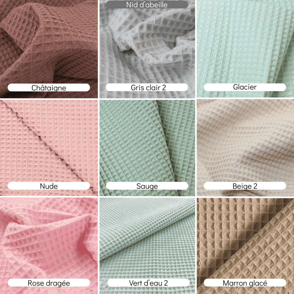 Tissu-sur-mesure-3 Tissus nid d'abeille