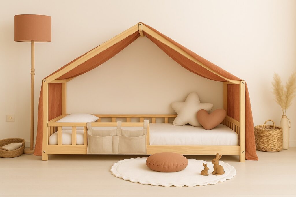 Ciel de lit cabane : la touche déco qui change tout dans la chambre de bébé