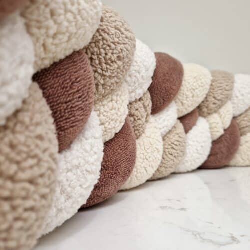 Tresse de lit tons chauds