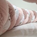 Tour de lit tressé 3 brins rosé